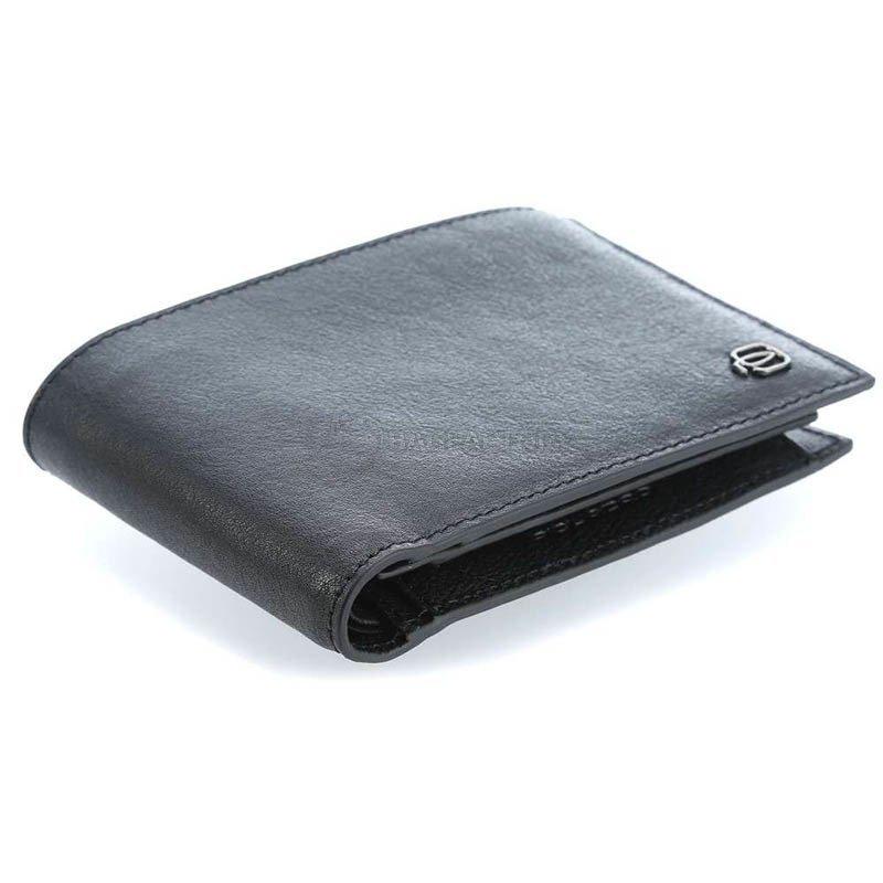 Портмоне Piquadro BK SQUARE Black с отдел. для док. с RFID защитой (PU1392B3R_N)