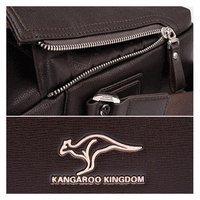 Мужская наплечная сумка-планшет Kangaroo Темно-Коричневый (7171-01)
