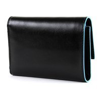Портмоне Piquadro BL SQUARE Black с отдел. для монет на молнии с RFID защитой (PD4571B2R_N)