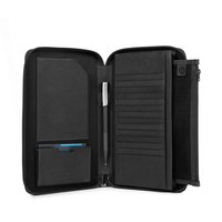 Тревеллер на молнии Piquadro BK SQUARE Black с отд. для кред.карт с RFID защитой+клатч (PP3246B3R_N)