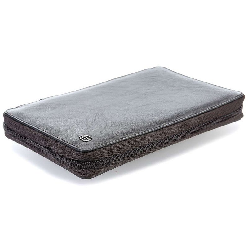 Тревеллер на молнии Piquadro BK SQUARE Black с отд. для кред.карт с RFID защитой+клатч (PP3246B3R_N)