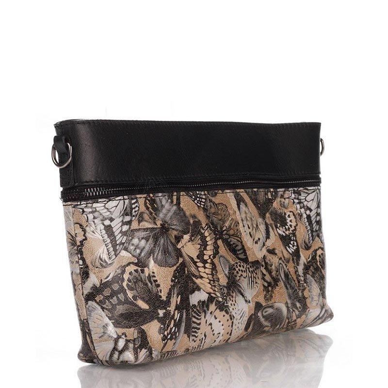 Клатч кожаный Italian Bags Таупе (1001_taupe)