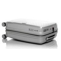 Чемодан на 4-х колесах March Gotthard 39л Серебристый металлик (1203/18)