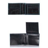 Портмоне кожаное Piquadro Blue Square Black с отдел. для 11 кред.карт (PU1517B2_N)