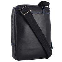 Мужская кожаная сумка Piquadro B2S Blue с отдел. для iPad mini на ремне (CA3084B2S_BLU)
