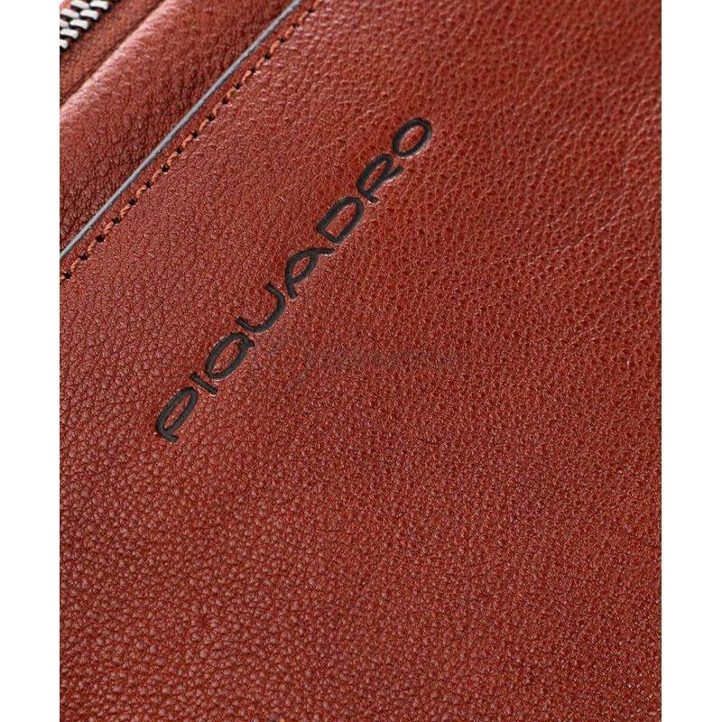 Поясная кожаная сумка Piquadro Black Square Tobacco (CA2174B3_CU)