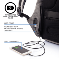 Городской рюкзак Анти-вор XD Design Bobby XL для ноутбука 17'' Серый (P705.562)