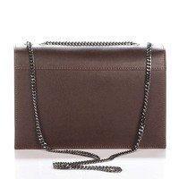 Клатч кожаный Italian bags Коричневый (8415_dark_brown)