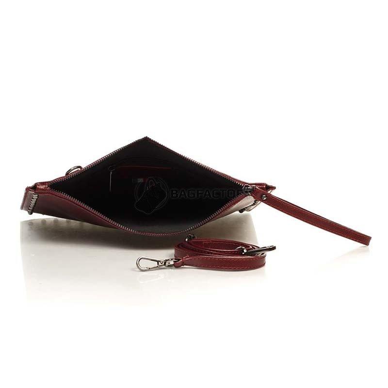 Клатч кожаный Italian Bags Бордовый (1405_bordo)