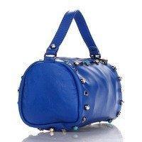 Женская кожаная сумка Italian bags Синий (1519_blue)