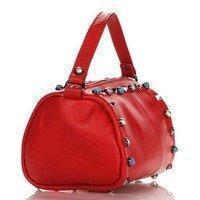Женская кожаная сумка Italian bags Красный (1519_red)