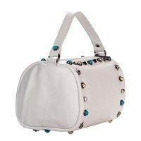 Женская кожаная сумка Italian bags Белый (1519_white)