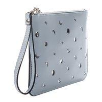 Клатч кожаный Italian bags Голубой (1536_white_blue)