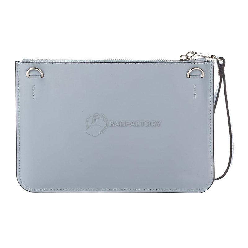 Клатч кожаный Italian bags Голубой (1536_white_blue)