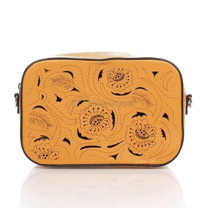 Кожаный клатч Italian bags Коньячный (1654_cuoio)