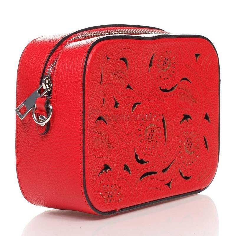 Кожаный клатч Italian bags Красный (1654_red)