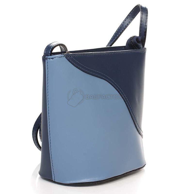 Женская кожаная сумка Italian bags Синий (1802_blue)