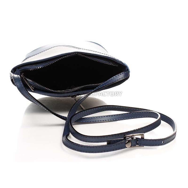 Женская кожаная сумка Italian bags Синий (1802_blue)