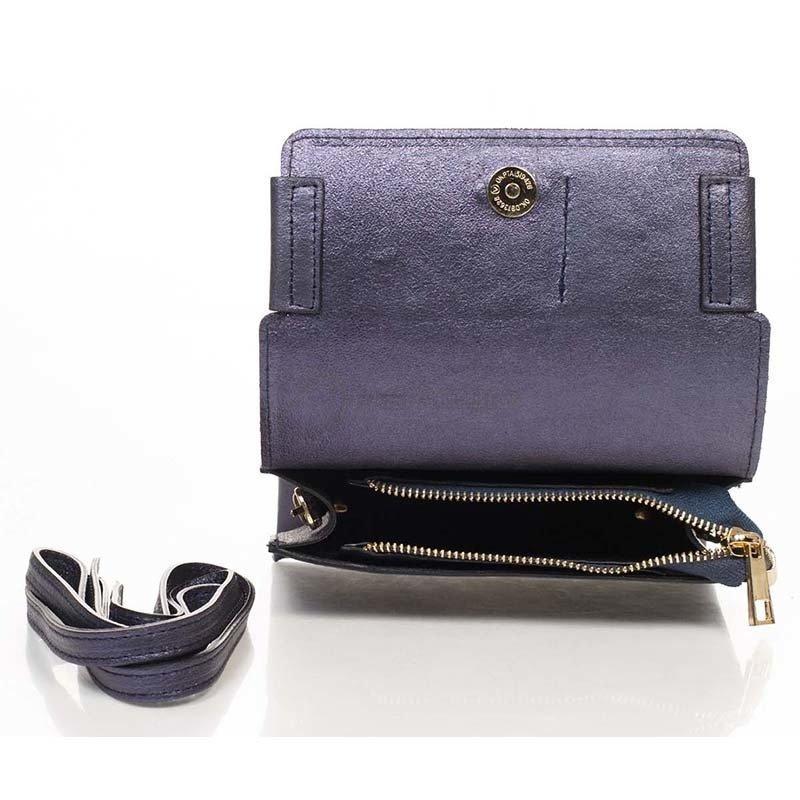 Клатч кожаный Italian bags Синий (1812_blue)