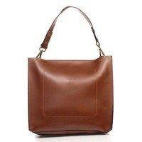Женская кожаная сумка Italian bags Коричневый (8910-2_brown)