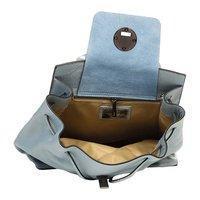 Городской кожаный рюкзак Italian bags Голубой (6202_sky)