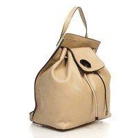 Городской кожаный рюкзак Italian bags Таупе (6202_taupe)