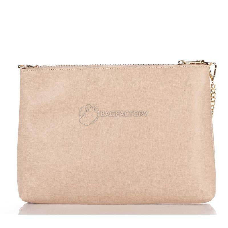 Женская кожаная сумка-клатч Italian bags Бежевый (7808_beige)