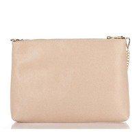 Женская кожаная сумка-клатч Italian bags Бежевый (7808_beige)