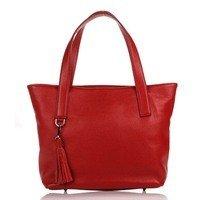 Женская кожаная сумка Italian bags Красный (8665_bordo)