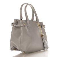 Женская кожаная сумка Italian bags Серый (8927_gray)