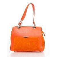 Женская кожаная сумка Italian bags Оранжевый (8939_orange)