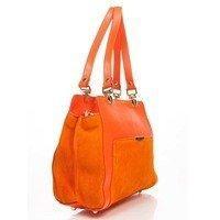 Женская кожаная сумка Italian bags Оранжевый (8939_orange)