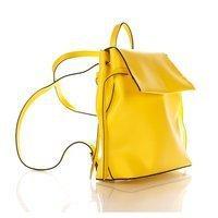 Городской кожаный рюкзакItalian bags Желтый (8945_yellow)