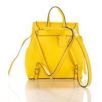 Городской кожаный рюкзакItalian bags Желтый (8945_yellow)