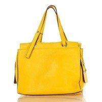 Женская кожаная сумка Italian bags Желтый (8951_yellow)