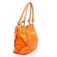 Женская кожаная сумка Italian bags Оранжевый (8954_orange)