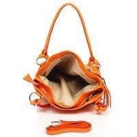 Женская кожаная сумка Italian bags Оранжевый (8954_orange)