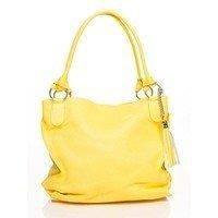 Женская кожаная сумка Italian bags Желтый (8954_yellow)