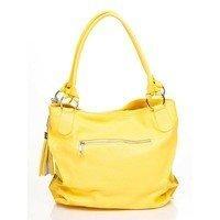 Женская кожаная сумка Italian bags Желтый (8954_yellow)