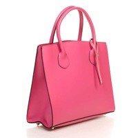 Женская кожаная сумка Italian bags Розовый (8983_fuxia)