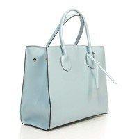 Женская кожаная сумка Italian bags Голубой (8983_sky)