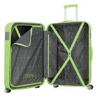 Чемодан на 4 колесах Titan SPOTLIGHT FLASH Flashy Kiwi L 102л (Ti831404-83)