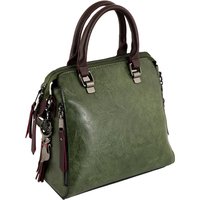 Женская сумка Traum Зеленая с бордовым (7230-59)
