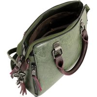 Женская сумка Traum Зеленая с бордовым (7230-59)