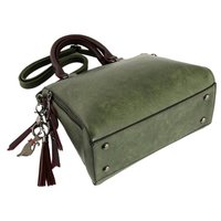 Женская сумка Traum Зеленая с бордовым (7230-59)