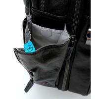 Мужская кожаная сумка Piquadro B2S Black с отдел. д/ноутбука 15