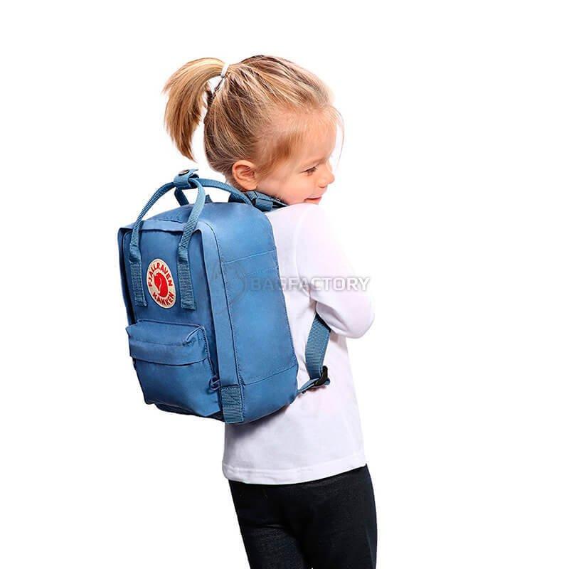 Городской рюкзак Fjallraven Kanken Mini Green-Folk Pattern 7л (23561.620-913)