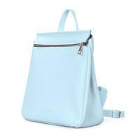 Городской кожаный рюкзак Poolparty Venice Голубой 9л (venice-leather-babyblue)