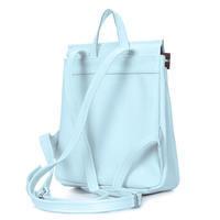Городской кожаный рюкзак Poolparty Venice Голубой 9л (venice-leather-babyblue)
