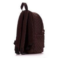 Городской стеганый рюкзак Poolparty Коричневый 19л (backpack-theone-brown)